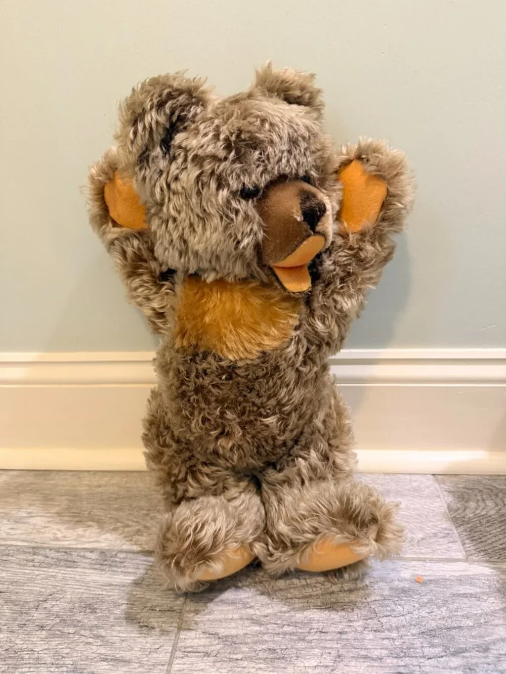 1970's FAO Schwarz Zotty Teddy Bear and Chair